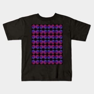 Abstract Rainbow Circles Pattern Kids T-Shirt